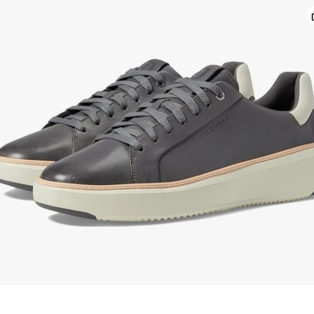 Cole Haan Men's GrandPro Topspin Sneaker Grey Leather Size 9